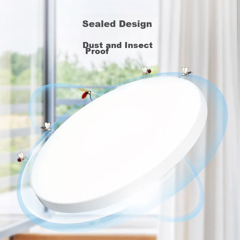 Midea LED Ceiling Light, Bedroom Light, Ultra-Thin Triple-Protection Fixture, Ba...