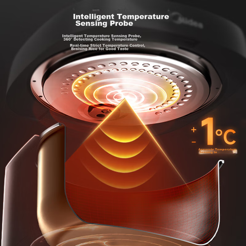 Midea Micro-Pressure Rice Cooker for 3-10 People, Large Capacity Household Elect...