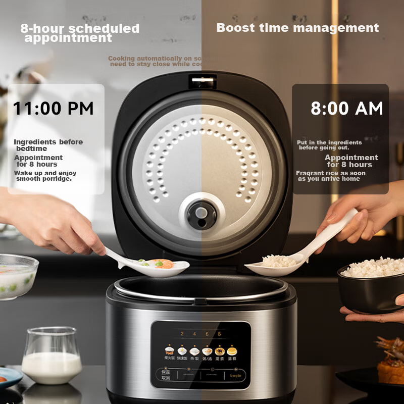 Midea Micro-Pressure Rice Cooker for 3-10 People, Large Capacity Household Elect...