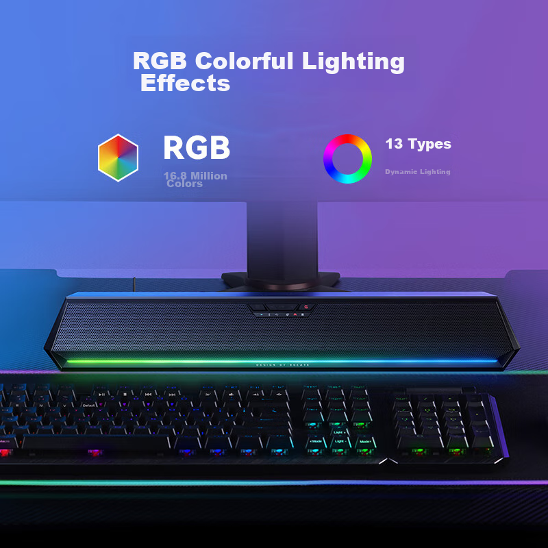 EDIFIER HECATE G1500bar 7.1 Surround Sound Gaming Desktop Speakers with Anti-How...