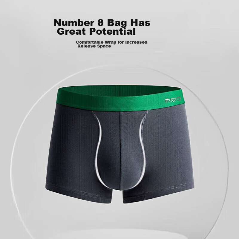 Youkeshu Men's Underwear, Pure Cotton, Antibacterial Crotch, Breathable, High-El...