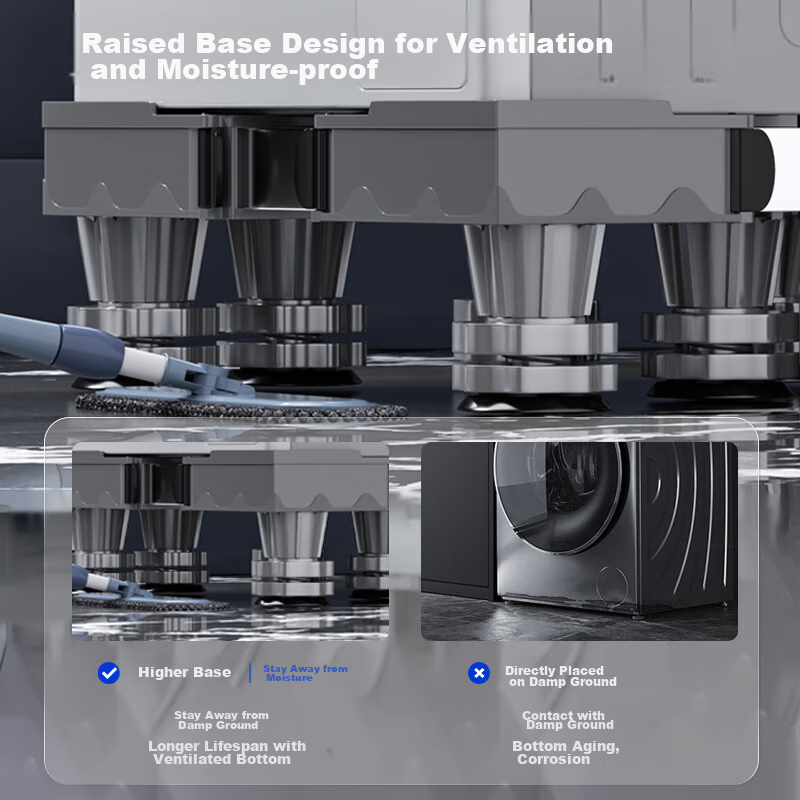 Miaoxinsi Washing Machine Base, Anti-Slip And Anti-Vibration Foot Pads, Movable...