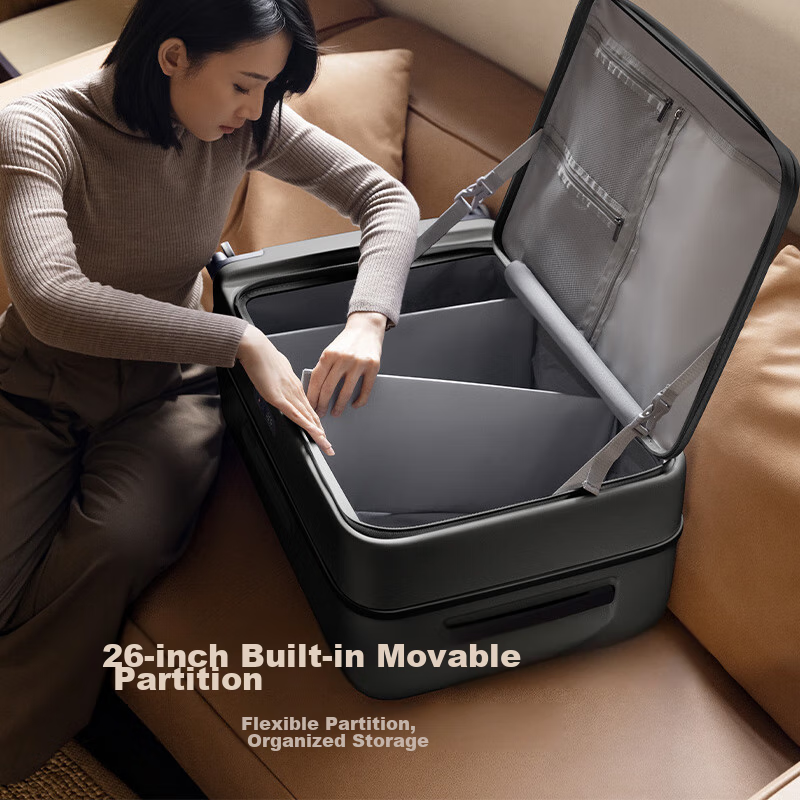 Mijia Xiaomi Luggage, 26-Inch Suitcase, Large Capacity Travel Case, Side-Opening...