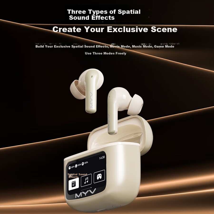 Meiyin M10PRO Bluetooth Earphones True Wireless Touchscreen ANC Active Noise Can...