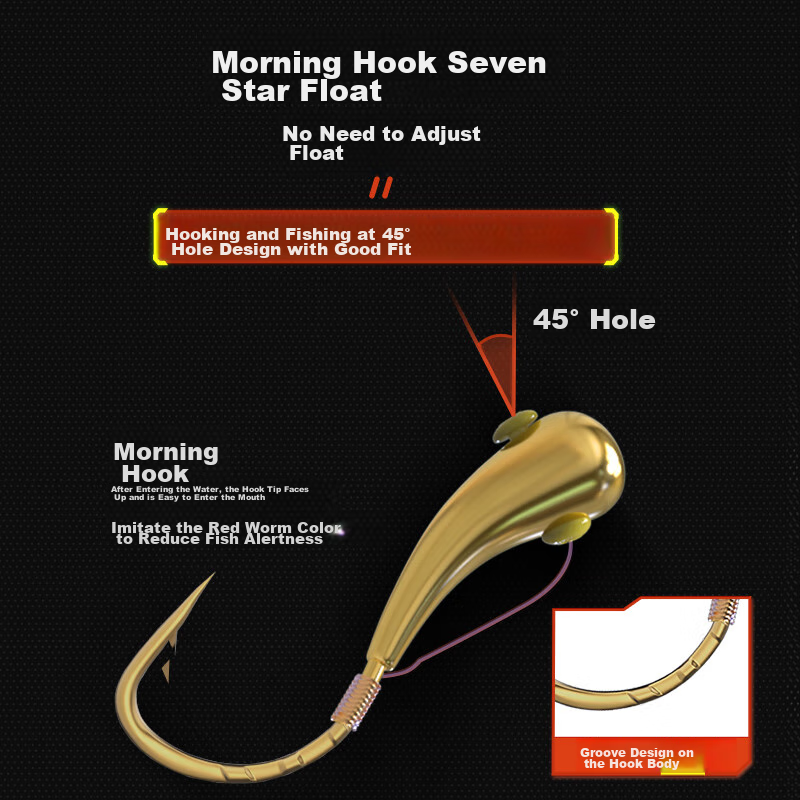 Folk Artisan Seven-Star Floating Line Set Traditional Fishing Tackle Kit for Str...