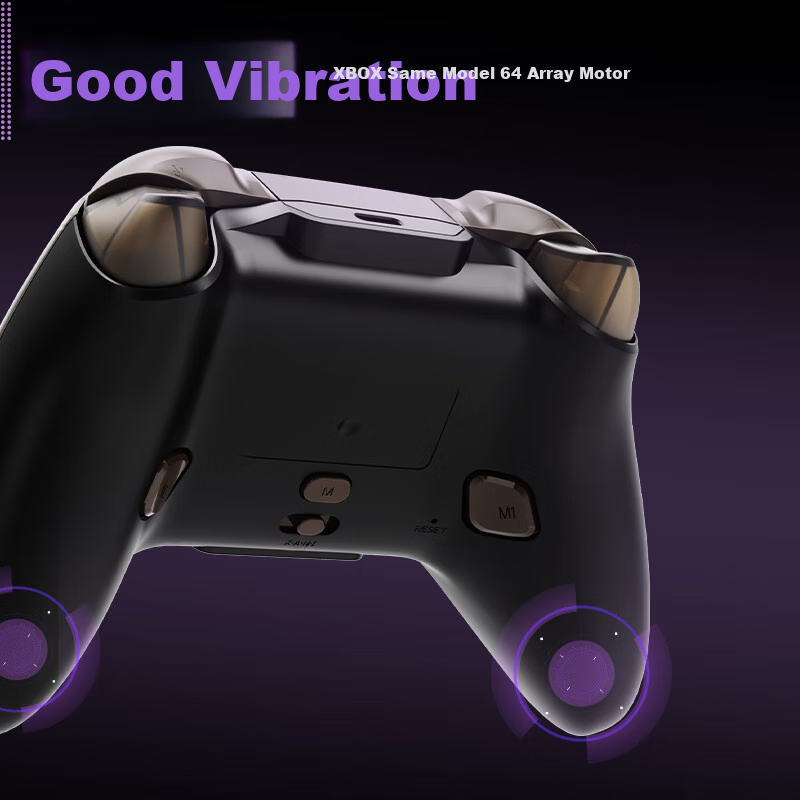 ThundeRobot G50 PLUS Tri-Mode Wireless Game Controller, Amethyst Transparent, Sw...