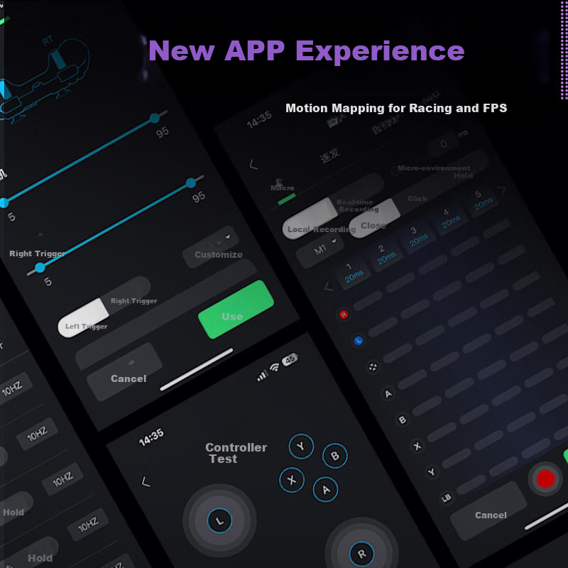 ThundeRobot G50 PLUS Tri-Mode Wireless Game Controller, Amethyst Transparent, Sw...