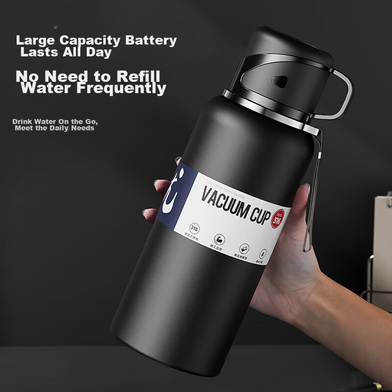 Miaoxiaoshu Insulated Mug for Men, Large Capacity, Tea Infuser, 316 Stainless St...