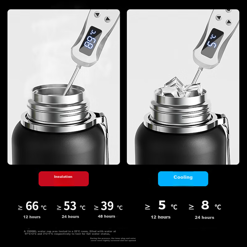 Miaoxiaoshu Insulated Mug for Men, Large Capacity, Tea Infuser, 316 Stainless St...