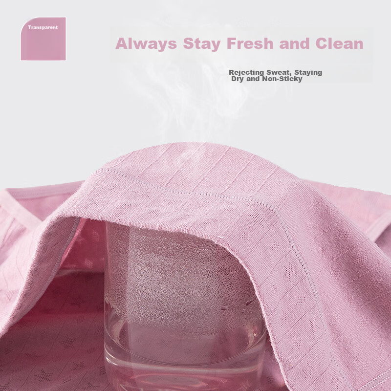 Yuzhaolin Women's High-Waist Pure Cotton Seamless Underwear with Antibacterial G...