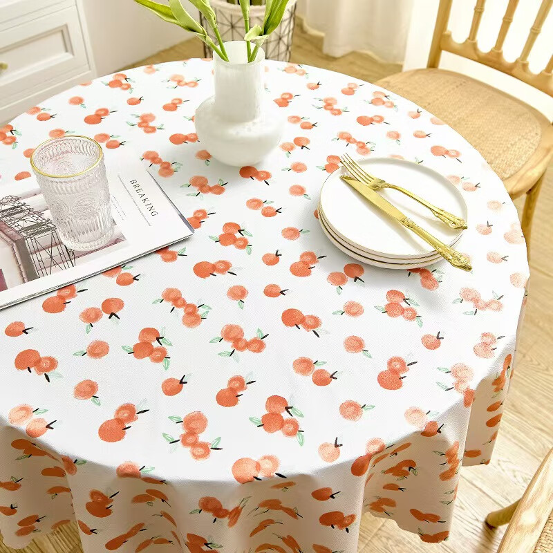 Mengtingyuan Tablecloth, Waterproof And Oil-Proof, Round, Luxurious, High-End, W...