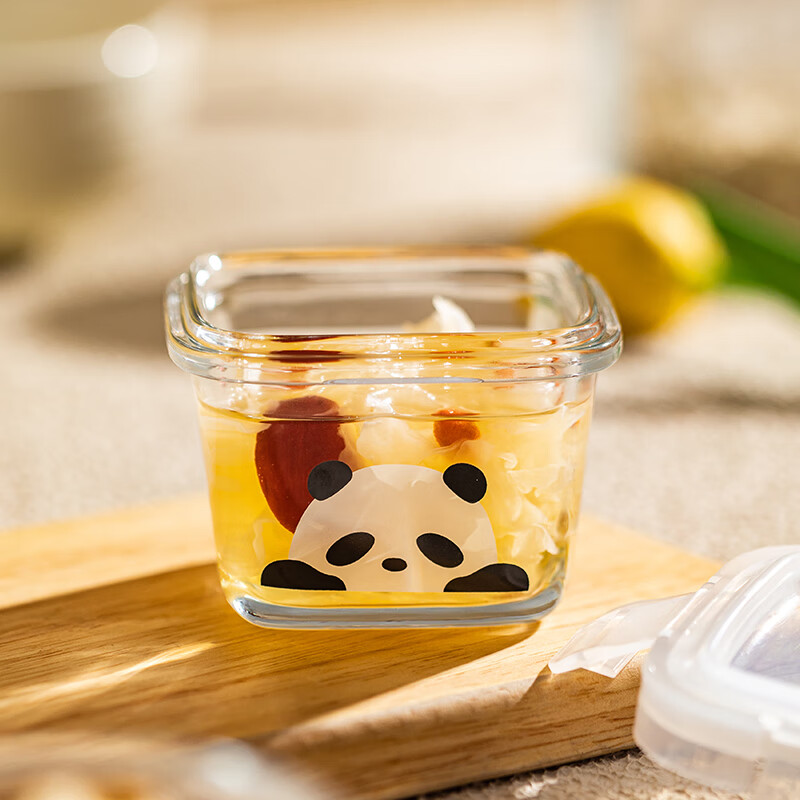 Modern Housewife Mototo Panda Sealed Jar Mini Glass Bottle Portable Food Grade F...