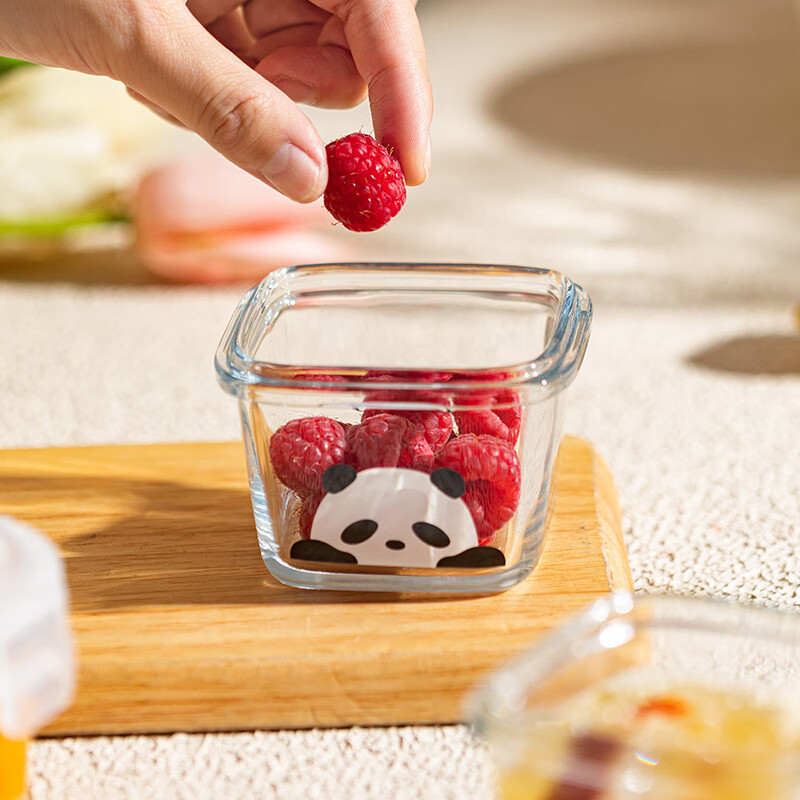 Modern Housewife Mototo Panda Sealed Jar Mini Glass Bottle Portable Food Grade F...