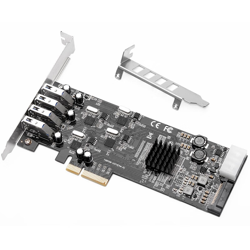 MOGE PCIE X4 to 4-Port USB3.0, Independent Channel USB3.2 Gen2 Expansion Card, I...