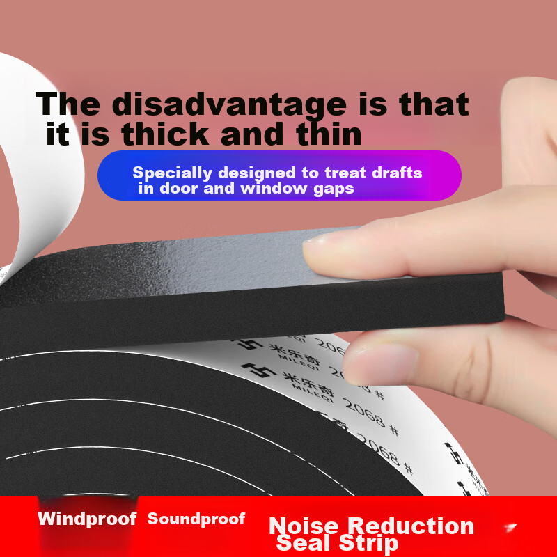 Mileqi Strong Adhesive Single-Sided EVA Foam Tape Thickened Shockproof Windproof...