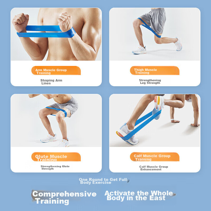 LI-NING Elastic Band Leg Resistance Fitness Track And Field Ankle Latex Ring Min...