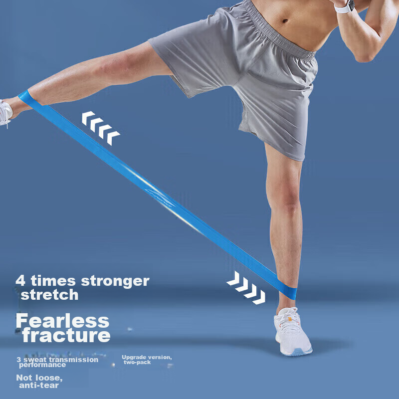 Li-Ning Elastic Band Leg Resistance Fitness Track And Field Ankle Latex Ring Min...