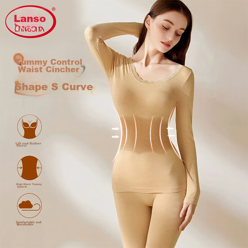 Langsha [2024 New Product] Women's Shapewear Underwear Set, High-Elastic Slim-Fi...