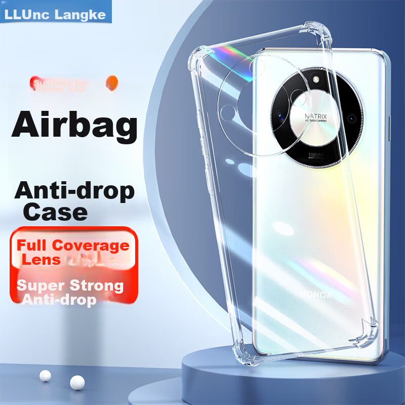 Langke, Suitable for Honor X50 Fully Transparent Phone Case, Honor X50 Protectiv...