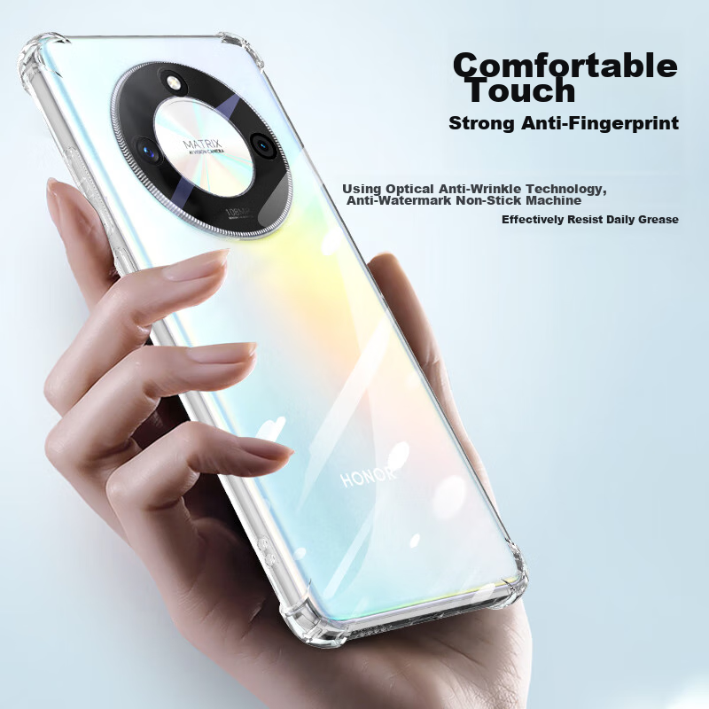 Langke, Suitable for Honor X50 Fully Transparent Phone Case, Honor X50 Protectiv...