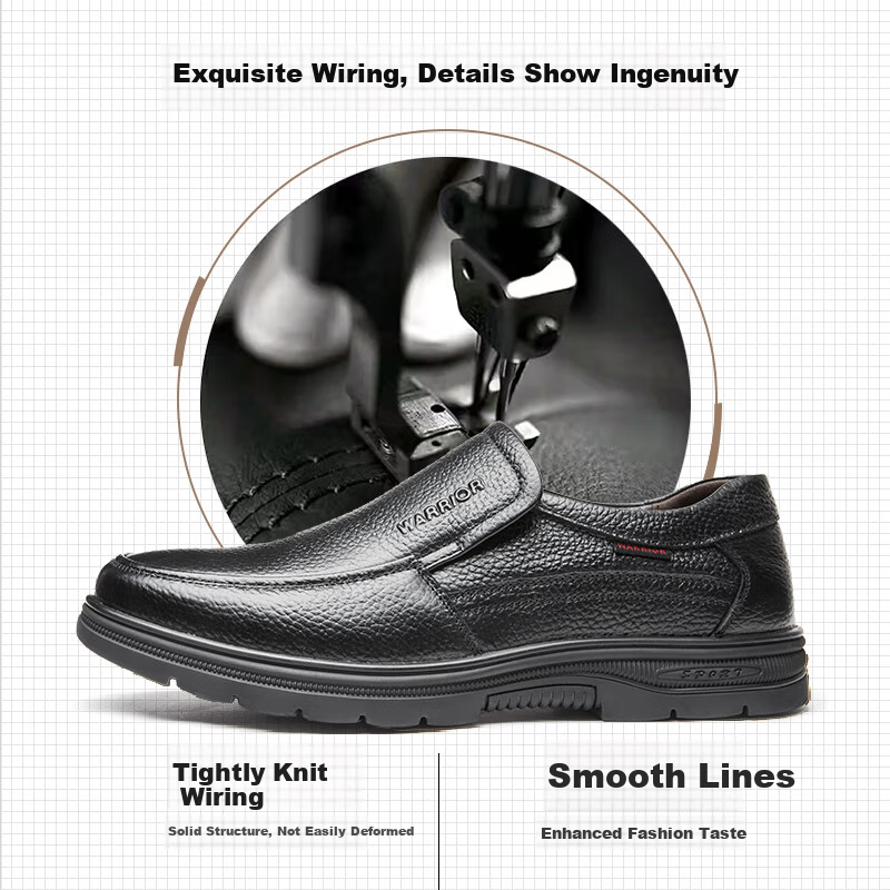 Warrior Men's 2025 Spring Lightweight Slip-On Work Shoes Comfortable Non-Slip Th...