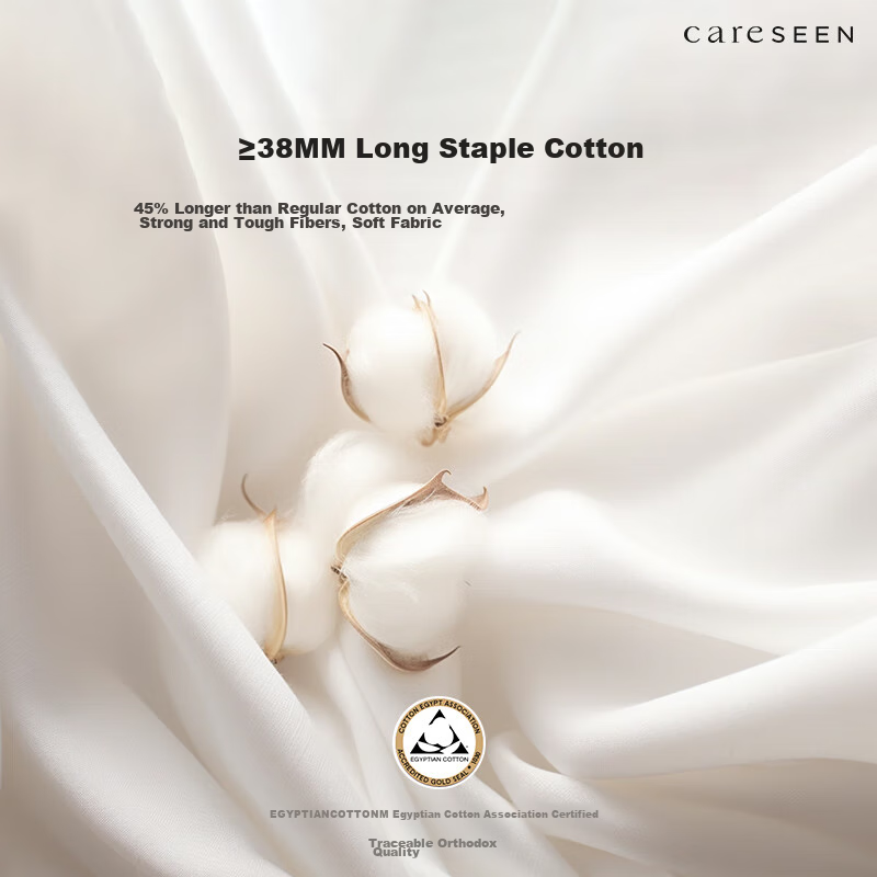 Canasin Egyptian Cotton Luxury Four-piece Set 100S Pure Cotton Satin Duvet Cover...