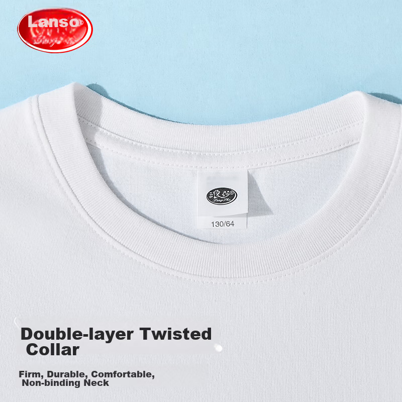 Langsha Children's T-Shirt, Boys And Girls Autumn And Winter Pure Cotton Undersh...