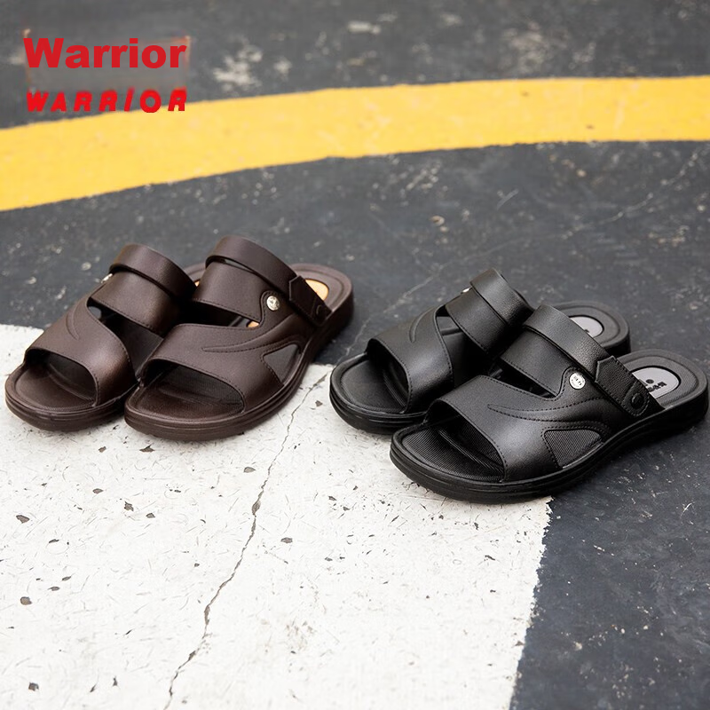 Warrior Sandals for Men, Casual Outdoor Dual-Use Beach Shoes, Comfortable Lightw...