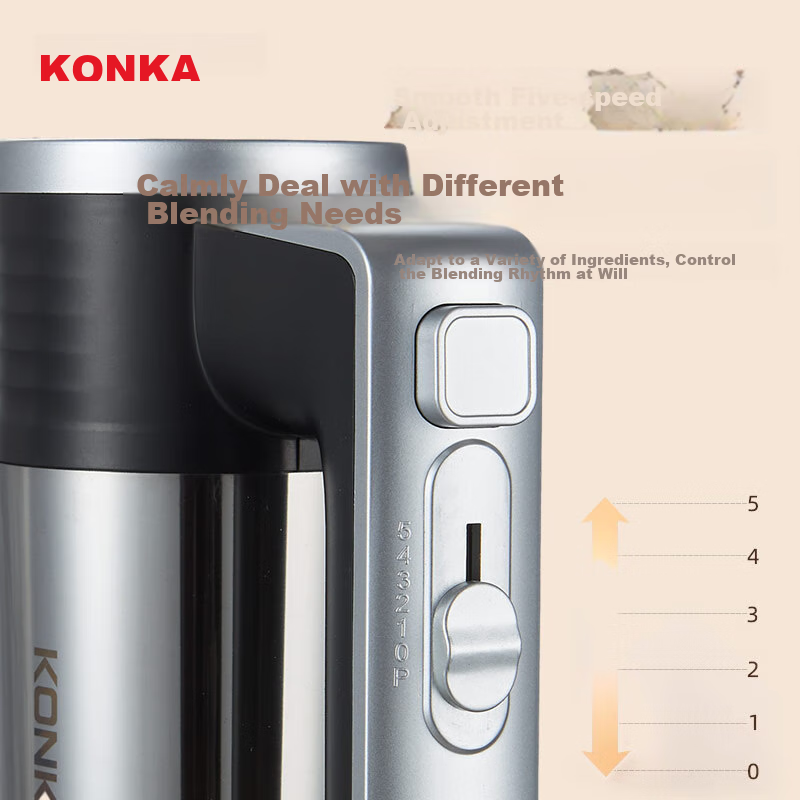 KONKA Electric Egg Beater, Household Hand Mixer, Cream Whipper Mini, Handheld Ba...