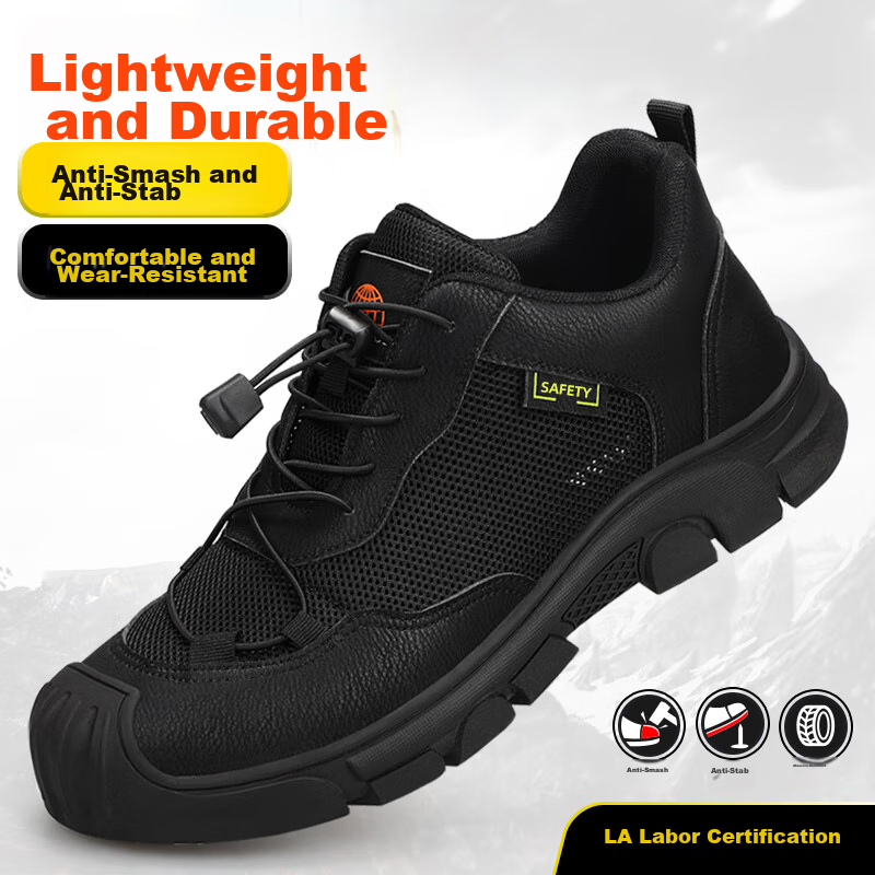 Jingtu Safety Shoes for Men, Steel Toe Cap, Puncture-Resistant, Wear-Resistant,...