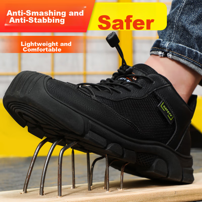 Jingtu Safety Shoes for Men, Steel Toe Cap, Puncture-Resistant, Wear-Resistant,...