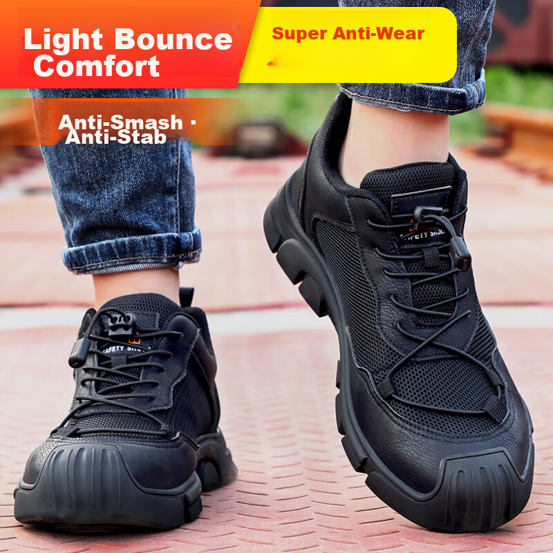 Jingtu Safety Shoes for Men, Steel Toe Cap, Puncture-Resistant, Wear-Resistant,...