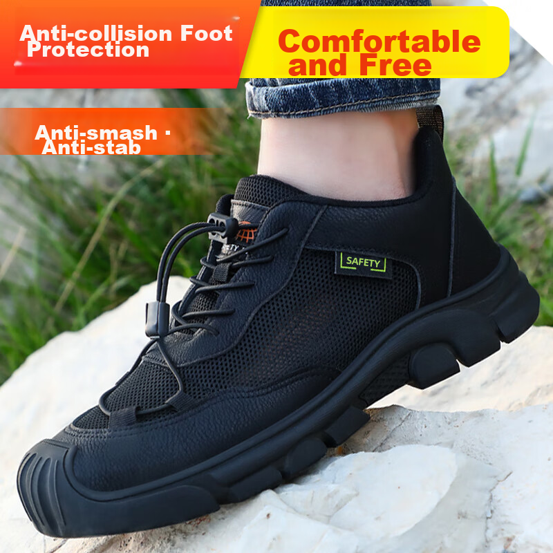 Jingtu Safety Shoes for Men, Steel Toe Cap, Puncture-Resistant, Wear-Resistant,...