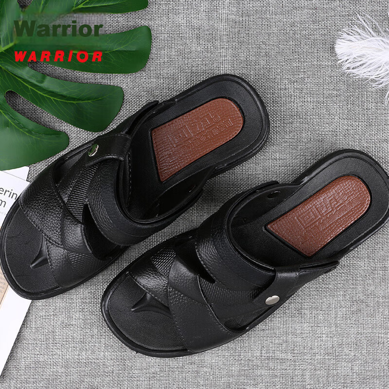 Warrior Casual Sandals for Men, Indoor Slippers, Outdoor Dual-Use Beach Shoes, C...