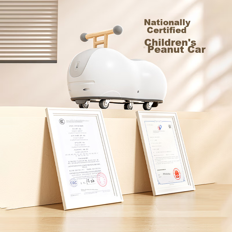 Lookbaby Peanut Twist Car for 1-3 Years Old, Anti-Rollover Rocking Car, Baby Sco...