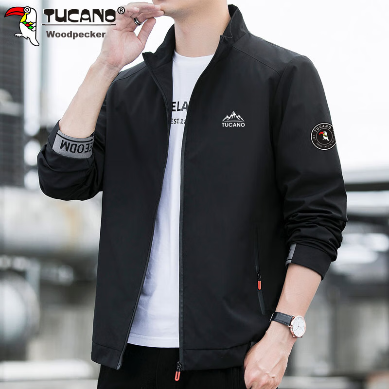 TUCANO Men's Jacket, Spring And Autumn Business Casual Jacket, Loose-Fitting Tre...