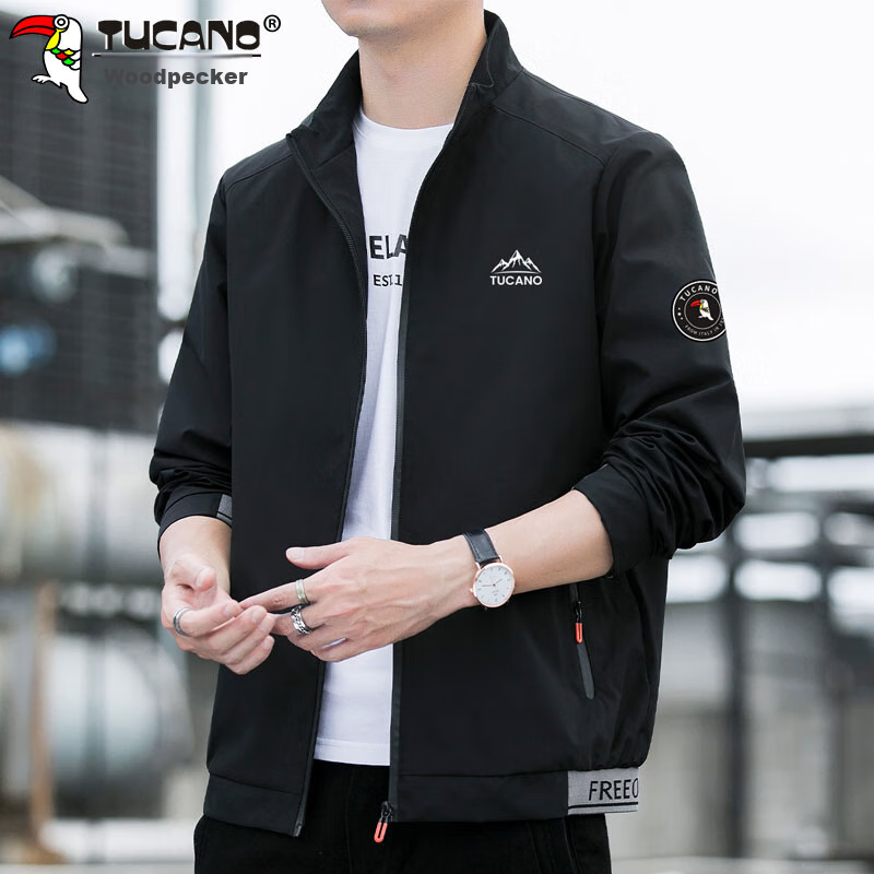 TUCANO Men's Jacket, Spring And Autumn Business Casual Jacket, Loose-Fitting Tre...