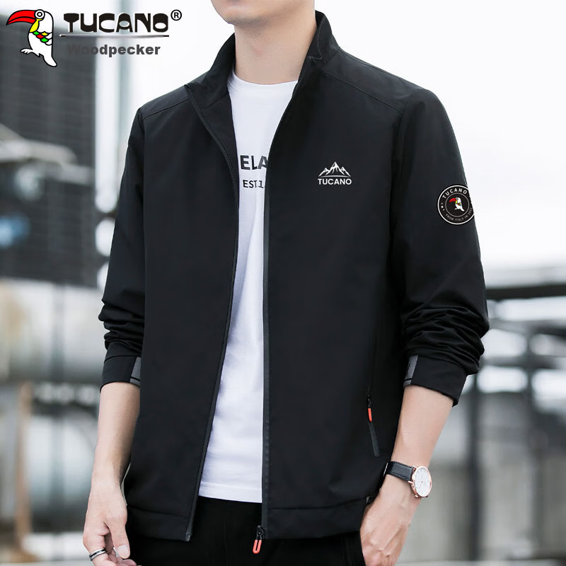 TUCANO Men's Jacket, Spring And Autumn Business Casual Jacket, Loose-Fitting Tre...