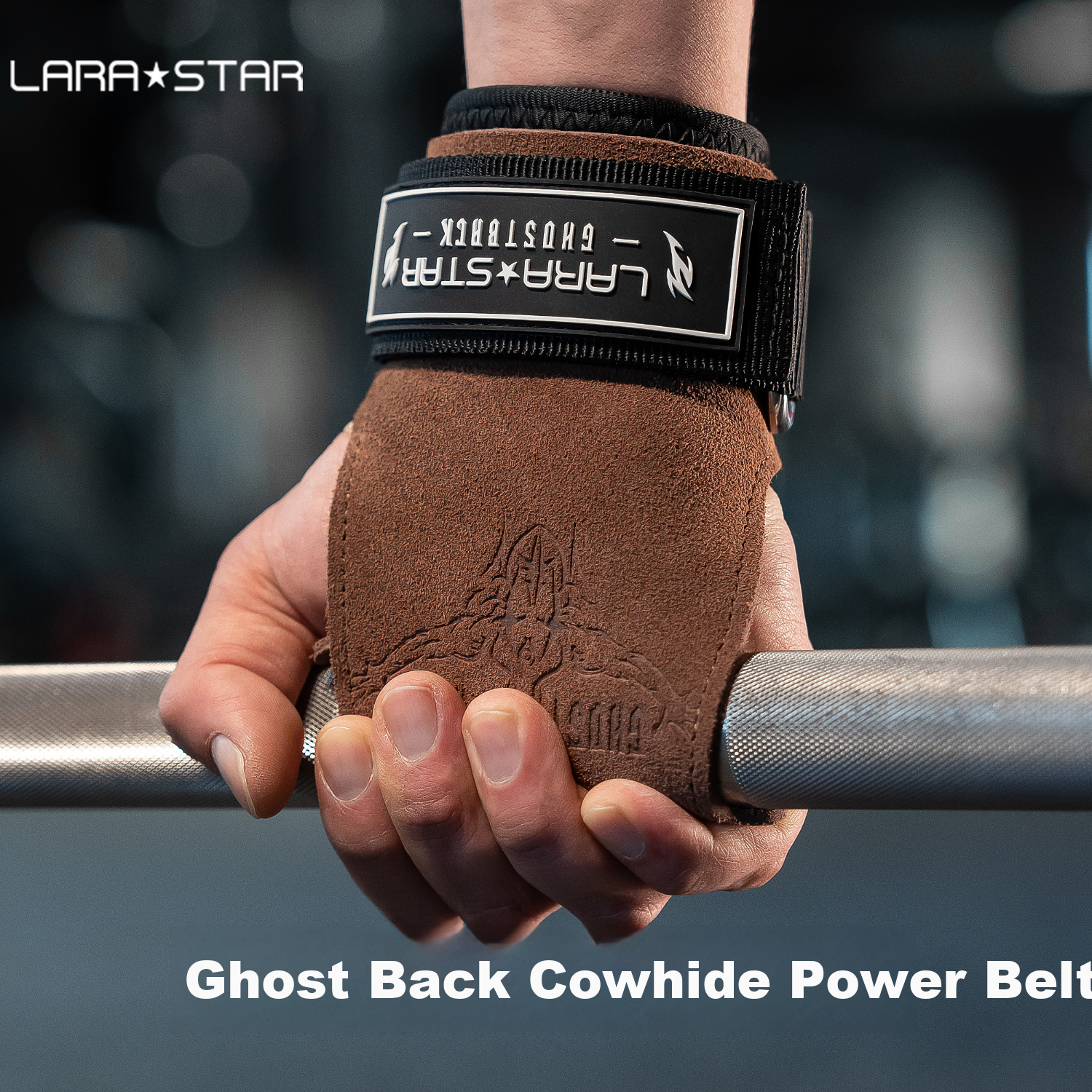 Laura Star Ghost Back Support Belt, Deadlift Pull-Up Fitness Gloves, Palm Protec...