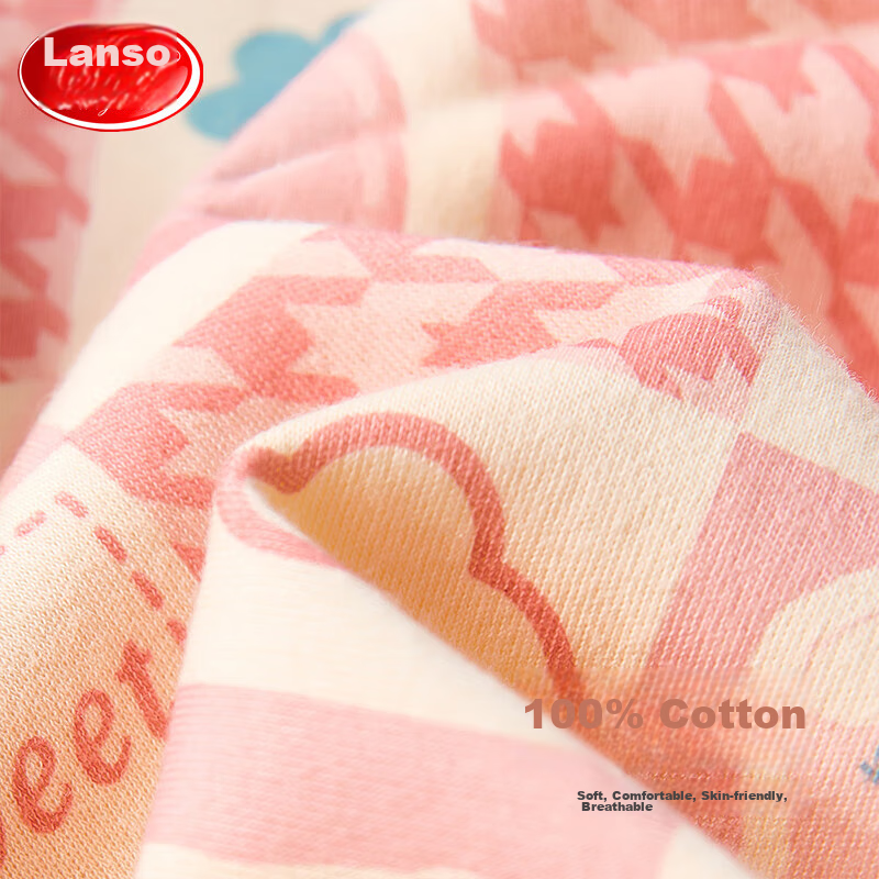 Langsha Children's Pajamas for Girls, Spring And Summer Thin Pure Cotton Printed...