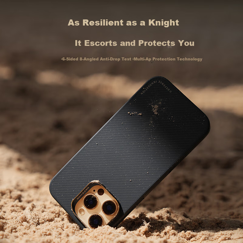 DEFENSE Kevlar Magnetic Adsorption Shockproof Full Protection Case for Apple 16...