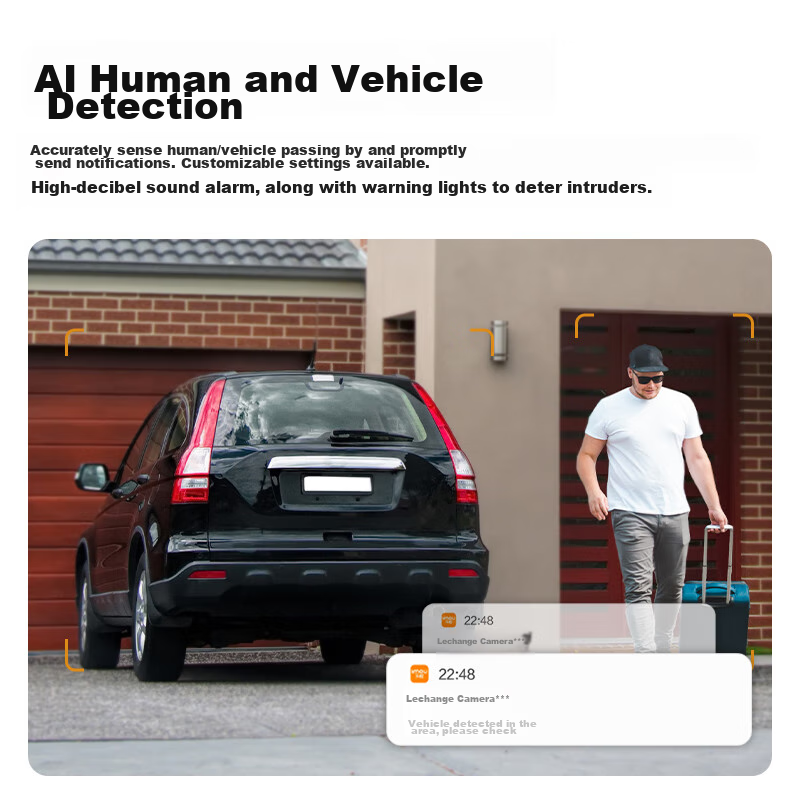 Lecheng Outdoor Surveillance Camera TS6-8MP HD 4K Commercial Home Outdoor Wirele...