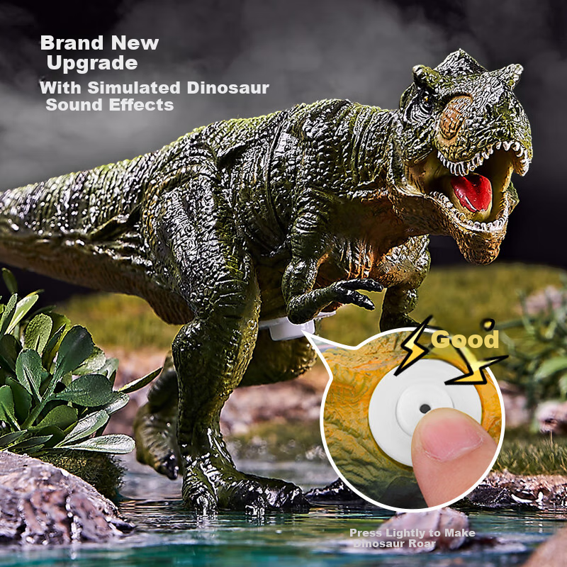 PALYFULHOME Dinosaur Toy Set for Boys Soft Rubber Children's Birthday New Year G...