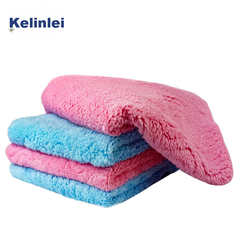 Kelinlai Colored Absorbent Cleaning Cloth, Kitchen Wipe, Dish Towel, Large Size...