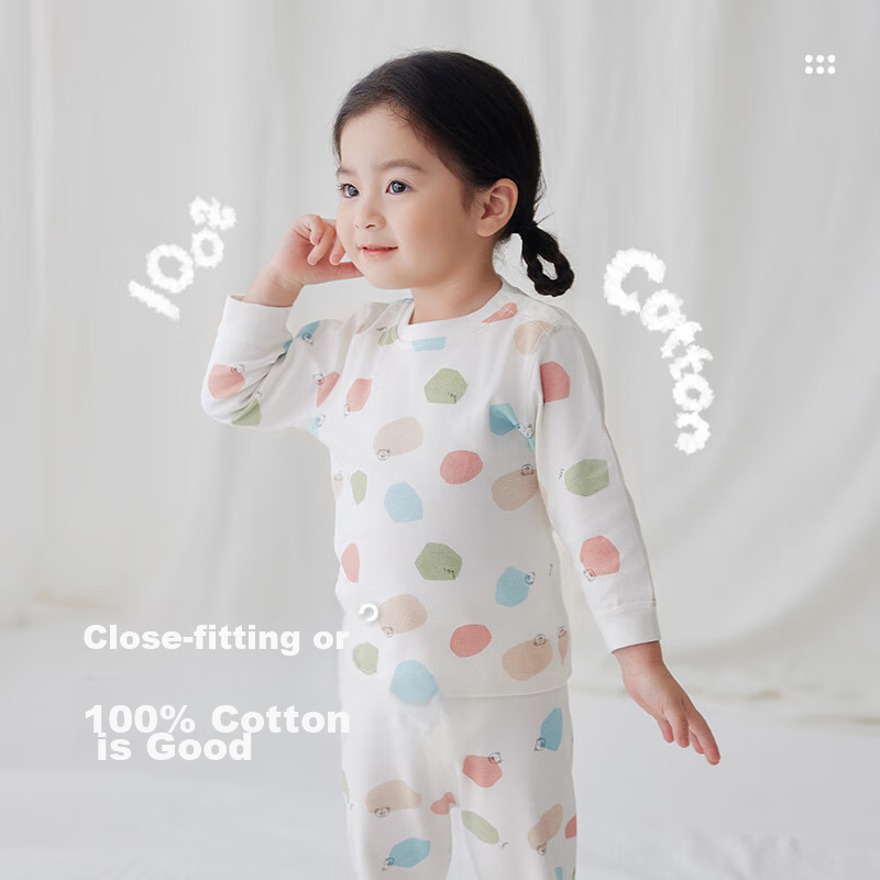 Labi Children's Underwear Set, Double-Sided Fabric, Boys And Girls Autumn Clothe...