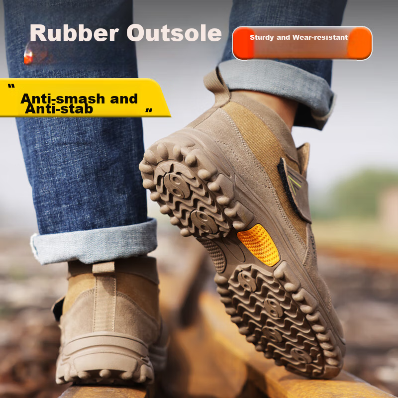 Jingtu Welding Safety Shoes for Men, Steel Toe Cap, Puncture-Resistant, Winter W...