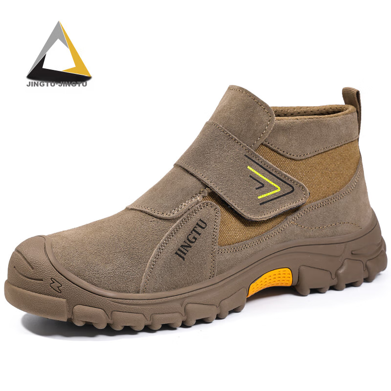 Jingtu Welding Safety Shoes for Men, Steel Toe Cap, Puncture-Resistant, Winter W...
