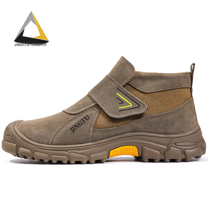 Jingtu Welding Safety Shoes for Men, Steel Toe Cap, Puncture-Resistant, Winter W...