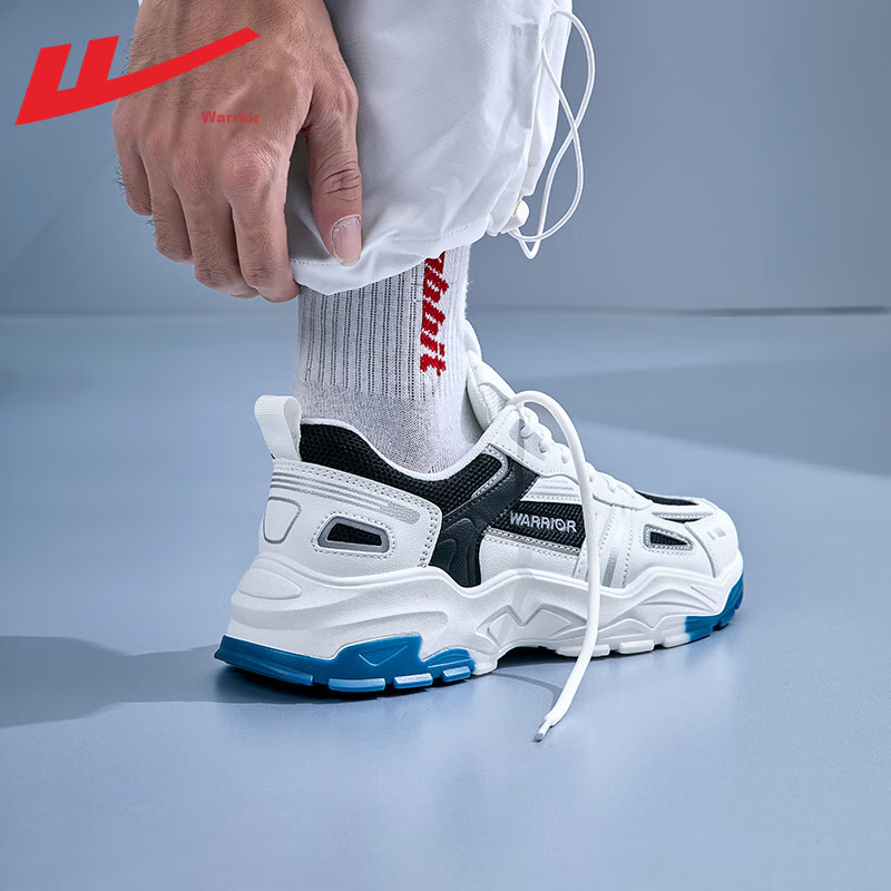 Warrior Warrior Sneakers for Men, Autumn And Winter Dad Shoes, Classic Thick-Sol...