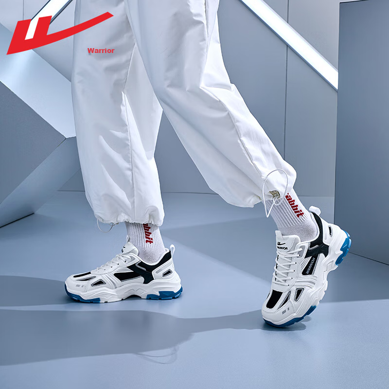 Warrior Warrior Sneakers for Men, Autumn And Winter Dad Shoes, Classic Thick-Sol...